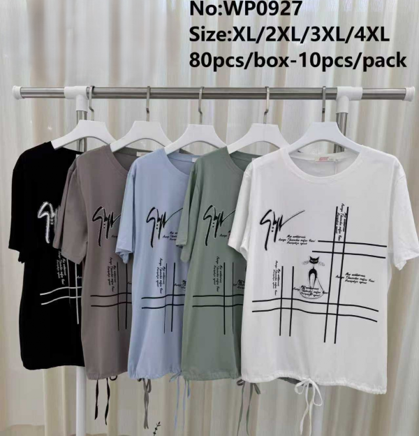 Bluzki damskie Roz XL-4XL, Mix Kolor Paczka 10 szt